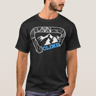 Kletterer Karabiner Klettern Bergsport Geschenk bo T-Shirt