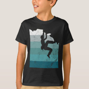 Kletterer Klettert Bouldering Frei Geschwindigkeit T-Shirt