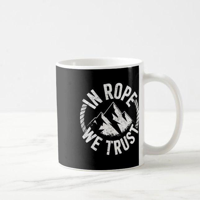 Kletterer Seil Bergsteigerausrüstung Bergsteiger  Kaffeetasse (Rechts)