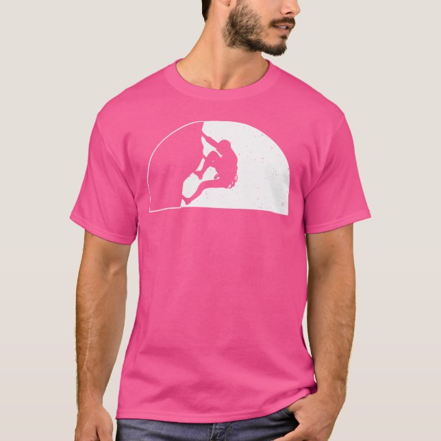 Kletterer Sportklettern Bouldern T-Shirt (Vorderseite)