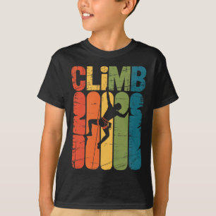 Kletterfelsen Kletterer Kletter Vintage Bouldering T-Shirt