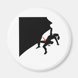 Klettergarten Girl Black Silhouette Magnet