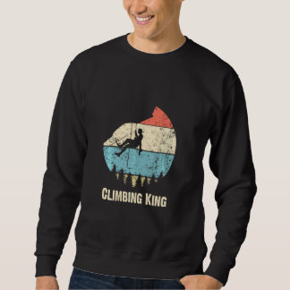 Klettergarten King Retro Vintages Klettern Sweatshirt