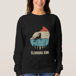 Klettergarten King Retro Vintages Klettern Sweatshirt