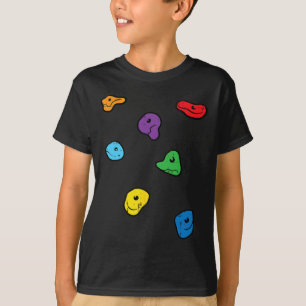 Klettergriffe Wand Kletterer Bouldering Frauen  T-Shirt