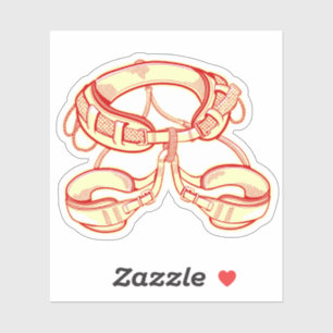 Klettergurt Aufkleber