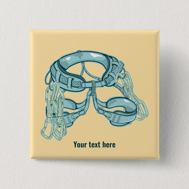 Klettergurt mit schnellem zeichn button (Vorderseite)