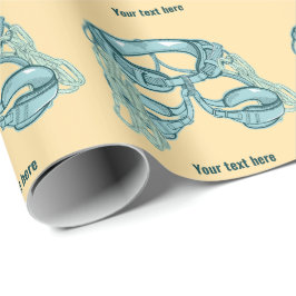 Klettergurt mit schnellem zeichn geschenkpapier