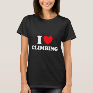 Kletterherz Felsenkletterer Hobby-Wand-Turnhalle B T-Shirt