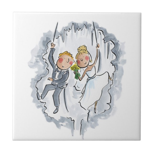 Kletterhochzeit Fliese (Vorderseite)