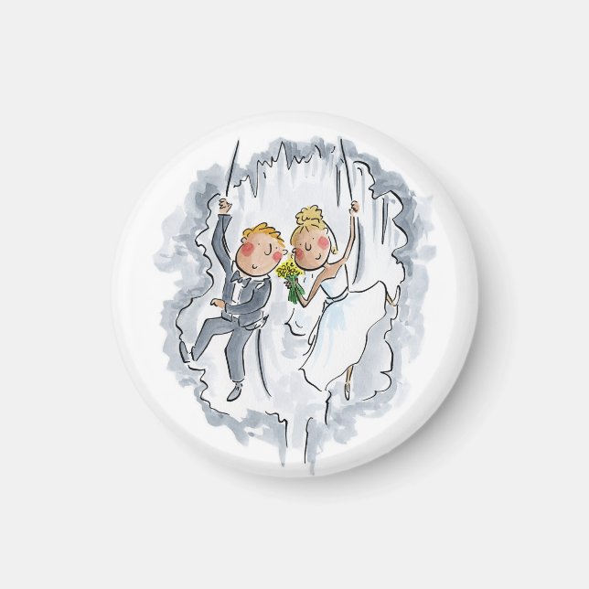 Kletterhochzeit Magnet (Vorne)