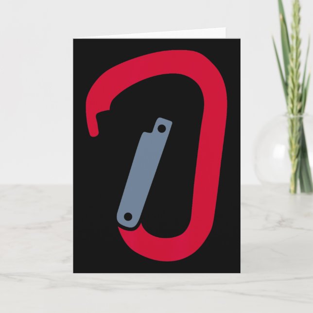 Kletterkarabiner  karte (Vorderseite)