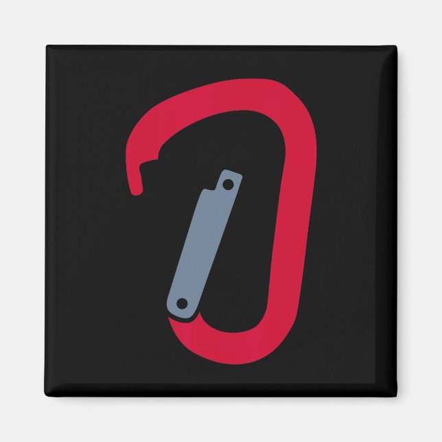 Kletterkarabiner Magnet (Vorne)