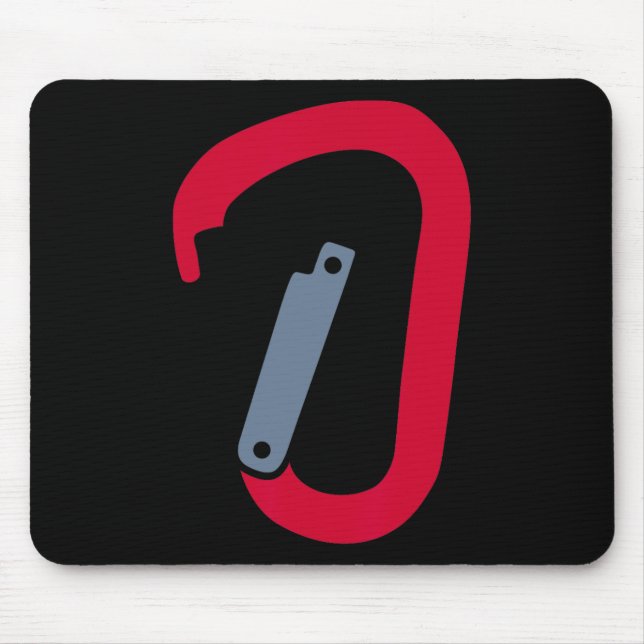 Kletterkarabiner Mousepad (Vorne)
