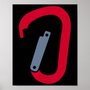 Kletterkarabiner Poster