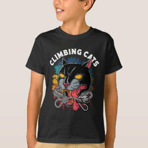 Kletterkatzen Boulder Rock Kletterer T-Shirt