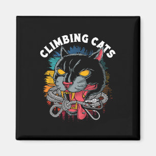 Kletterkatzen Bouldering Felsenklettern Kletterer Magnet