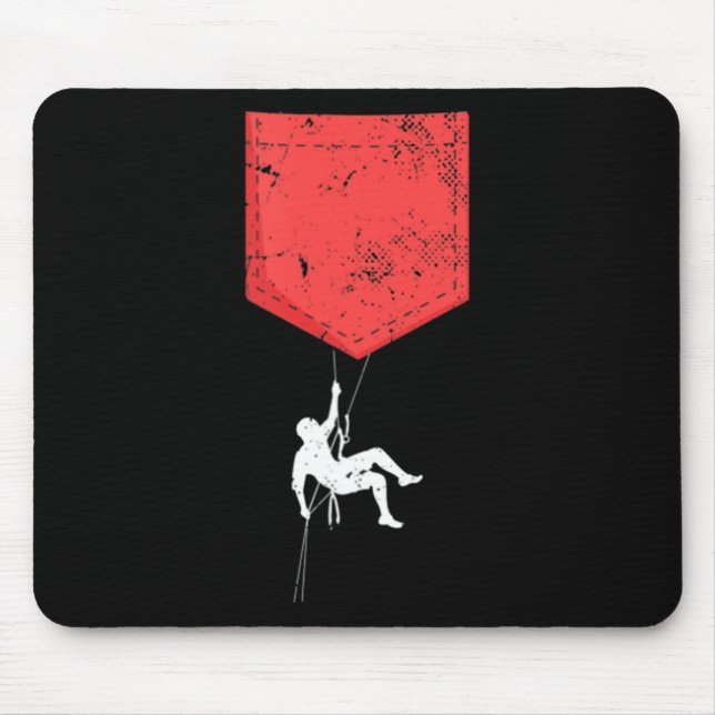 Kletterklettern Taschendiebstahl Mousepad (Vorne)