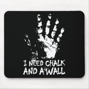 Kletterkreide Boulder Wand Abdruck Logo Mousepad