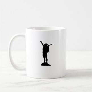 Kletterliche Silhouette Kaffeetasse
