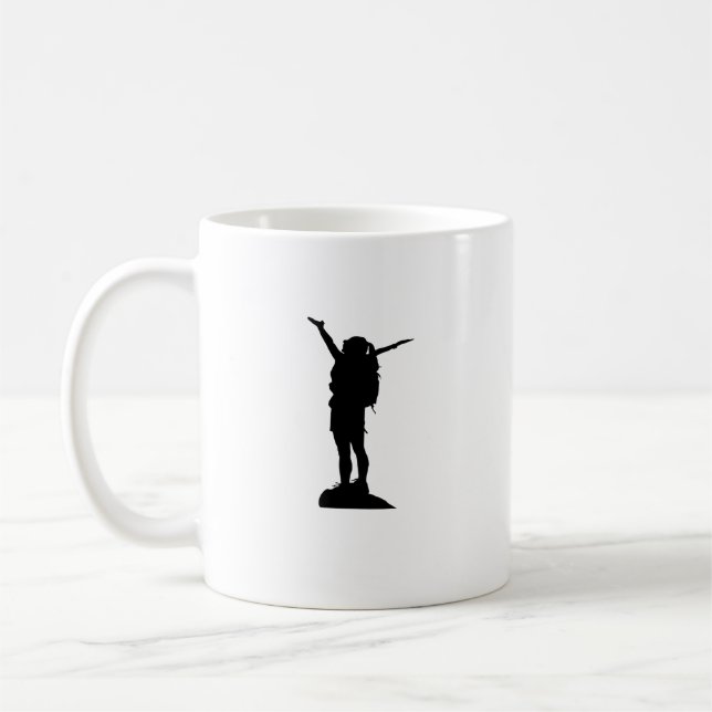 Kletterliche Silhouette Kaffeetasse (Links)