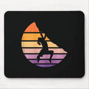 Kletterliebhaber Mädchen Felsenklettern Klettern w Mousepad