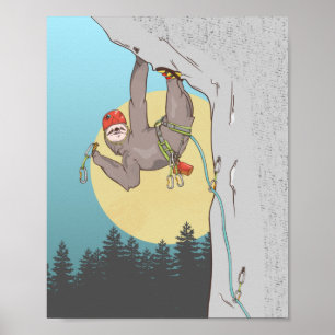 Klettern am Sloth Rock Poster