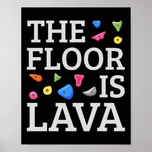 Klettern Boulder Rock Climber Boulderer Lustig Poster