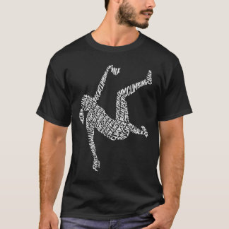 Klettern Bouldering Typografie Kinder Mädchen Frau T-Shirt