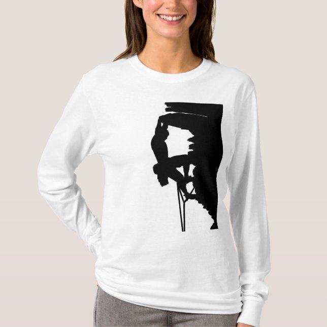 Klettern-DamenHoodie T-Shirt (Vorderseite)