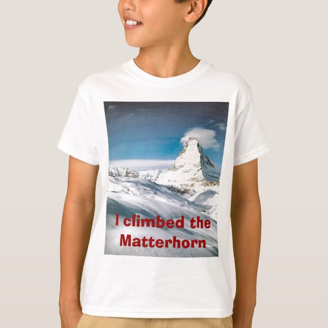 Klettern des Matterhorns T-Shirt (Vorderseite)