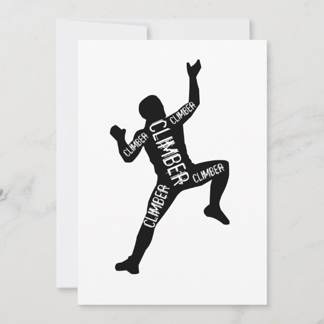 klettern einladung (Vorderseite)