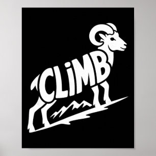 Klettern - Felsenklettern und Bouldern Dickhornsch Poster