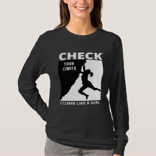 Klettern für Frauen Mädchen und Kinder die Kletter T-Shirt