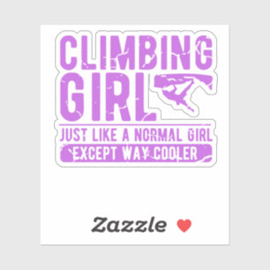 Klettern Girl Gift - Women's Rock Climber - Ladys Aufkleber