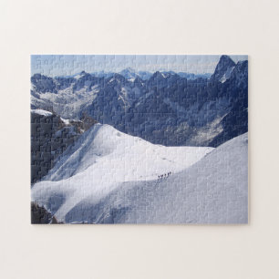 Klettern im Mont Blanc, Chamonix, Frankreich Puzzle