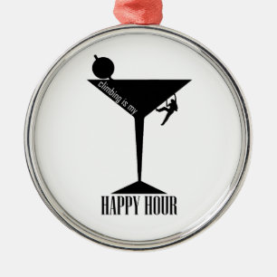 Klettern ist meine glückliche Stunde Ornament Aus Metall