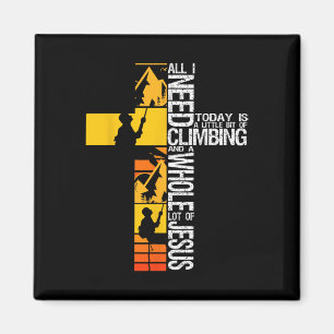 Klettern Jesus Ist Mein Fels Christlicher Klettere Magnet