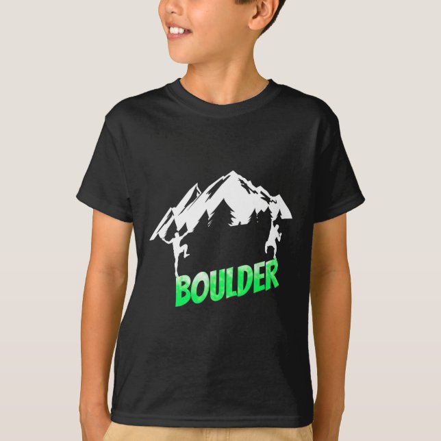 Klettern Kletter Boulder Bouldering Boulderer  T-Shirt (Vorderseite)