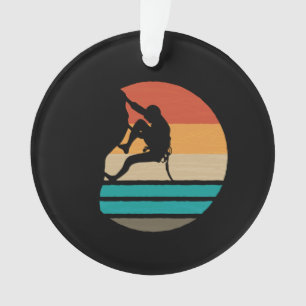 Klettern Klettern Retro Ornament