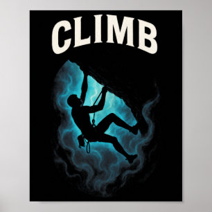 Klettern - Outdoor Boulder- und Rockclimbing Poster