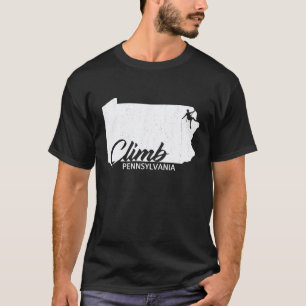 Klettern Pennsylvania Felsenklettern Camping Wande T-Shirt