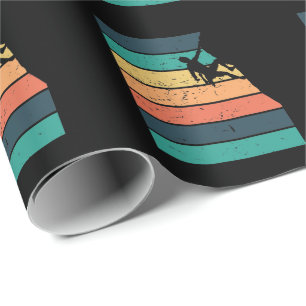 Klettern Retrohintergrund Geschenkpapier