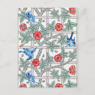 Klettern Rose & Kleiner Vogel, William Morris Postkarte