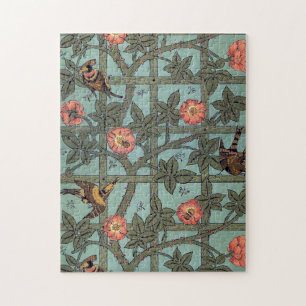 Klettern Rose & Kleiner Vogel, William Morris Puzzle