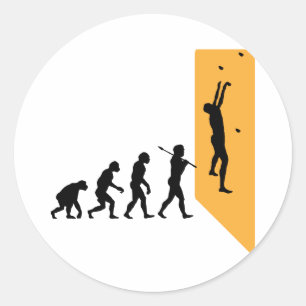 Klettern Runder Aufkleber