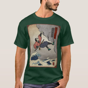Klettern Samurai Tief Wasser T-Shirt