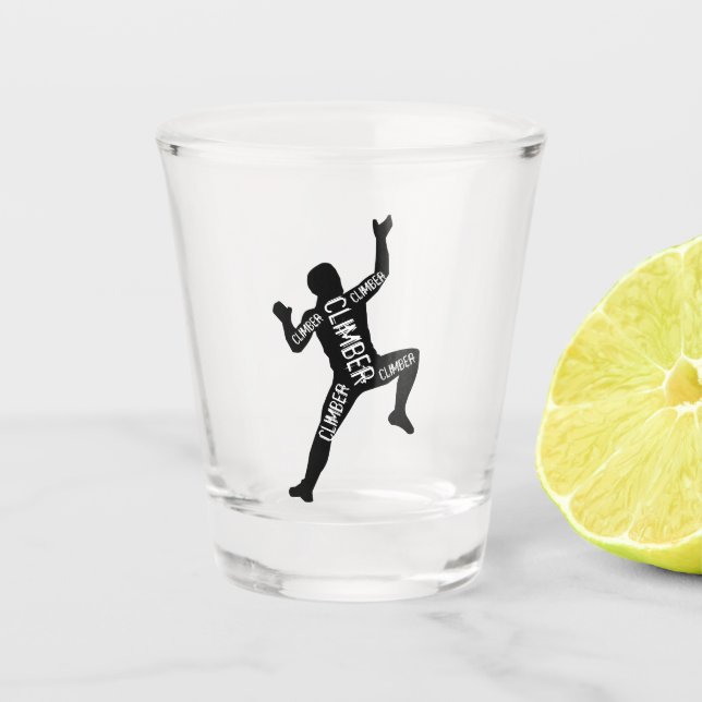 klettern schnapsglas (Vorderseite)