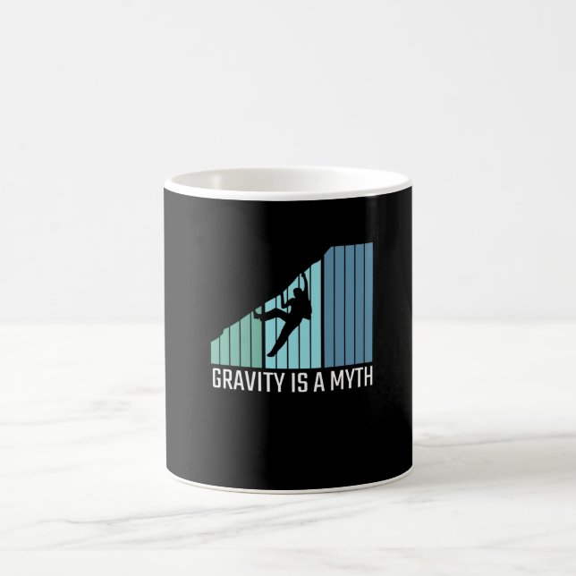 Klettern - Schwerkraft ist ein Mythos Kaffeetasse (Mittel)
