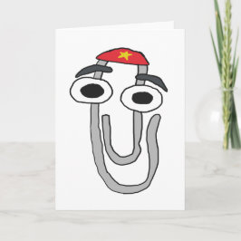 Klettern Sie auf den Rebell Dankeskarte